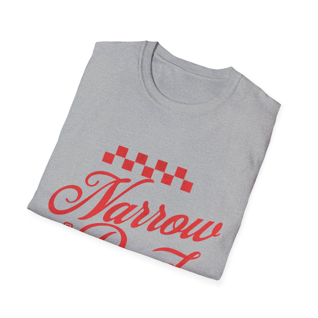 Narrow Road T-Shirt — Vintage Script Christian Faith Tee